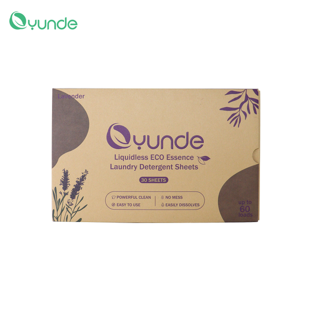 Eco Friendly Biodegradable Laundry Detergent Sheets-Lavender scent Laundry Detergent Sheets