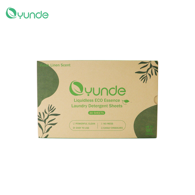 Fresh Linen Eco-Friendly Laundry Detergent Sheets Biodegradable Power Sheets Laundry Detergent
