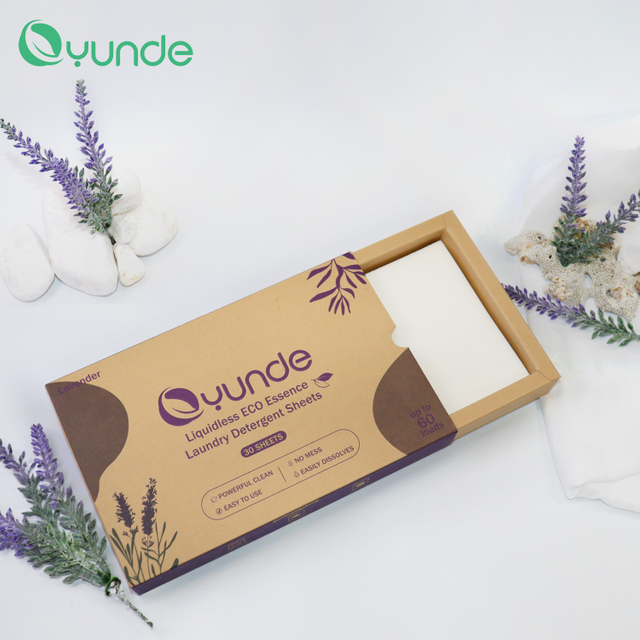 Eco Friendly Biodegradable Laundry Detergent Sheets-Lavender scent Laundry Detergent Sheets