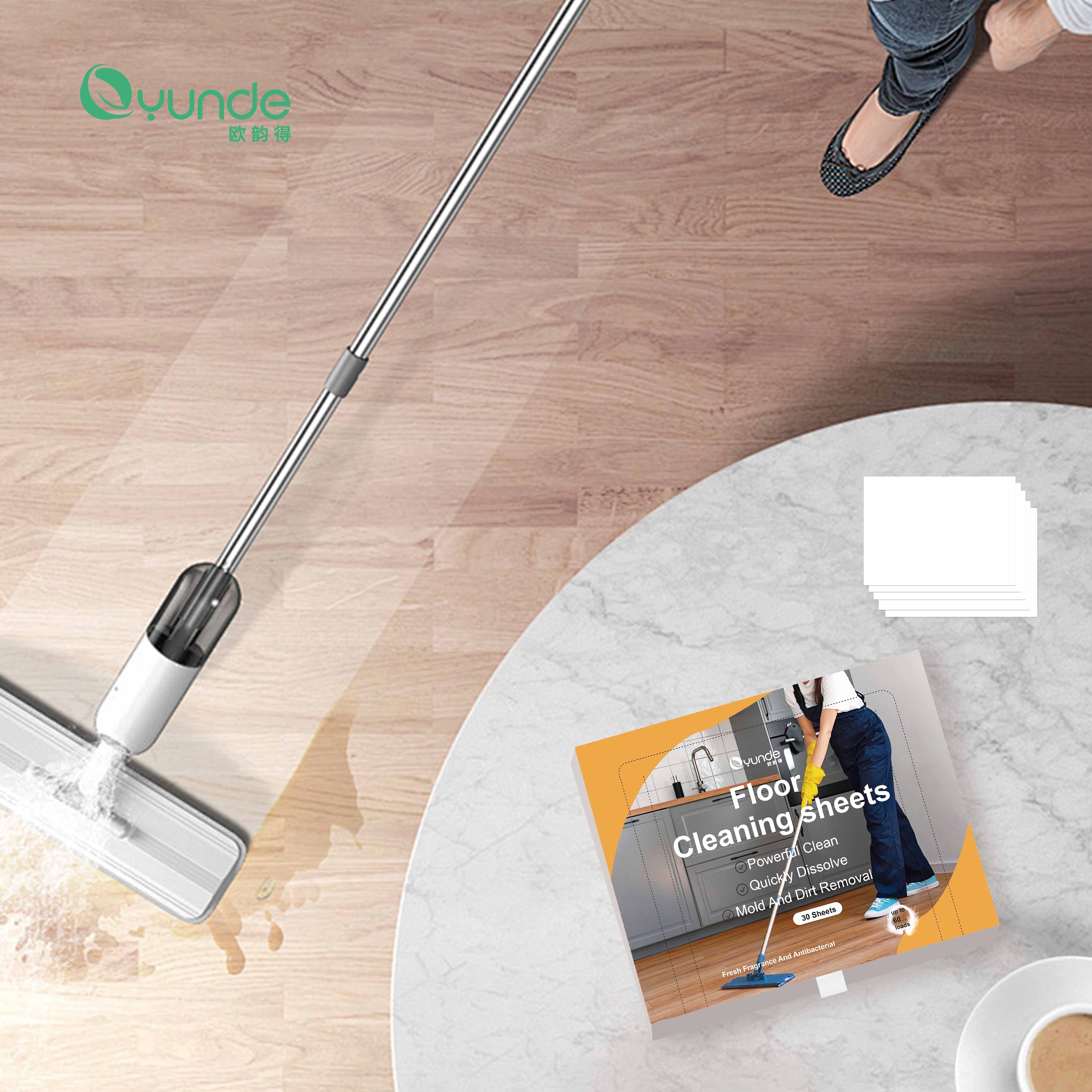 Powerful Clean Floor Sheets Supplier - Antibacterial, Quick Dissolve
