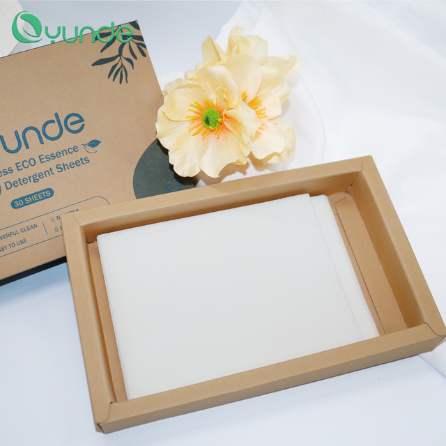 Factory Price Low Foam Eco Friendly Laundry Sheets Portable Detergent Strips for Machine Wash