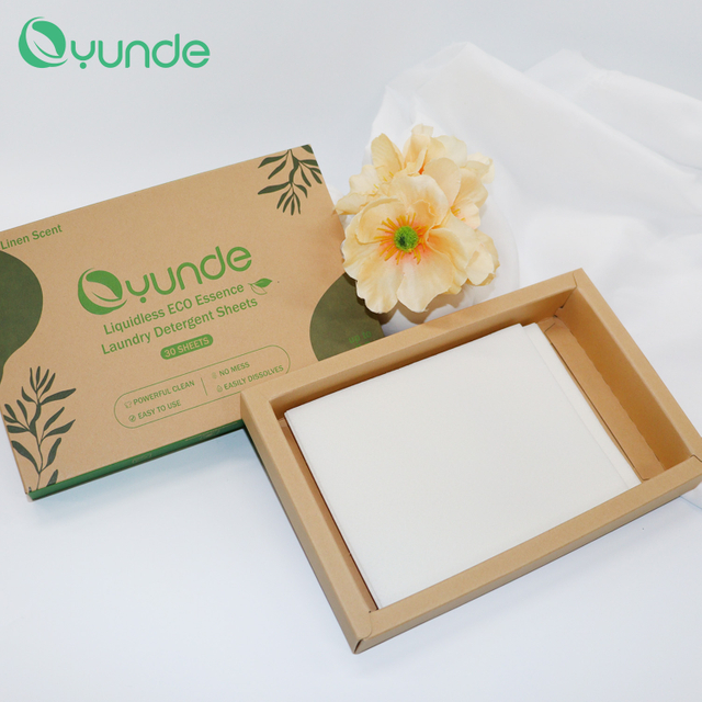 Wholesale Washing Laundry Sheets Fresh Linen Scent Eco Friendly Deep Cleaning Laundry Detergent Paper