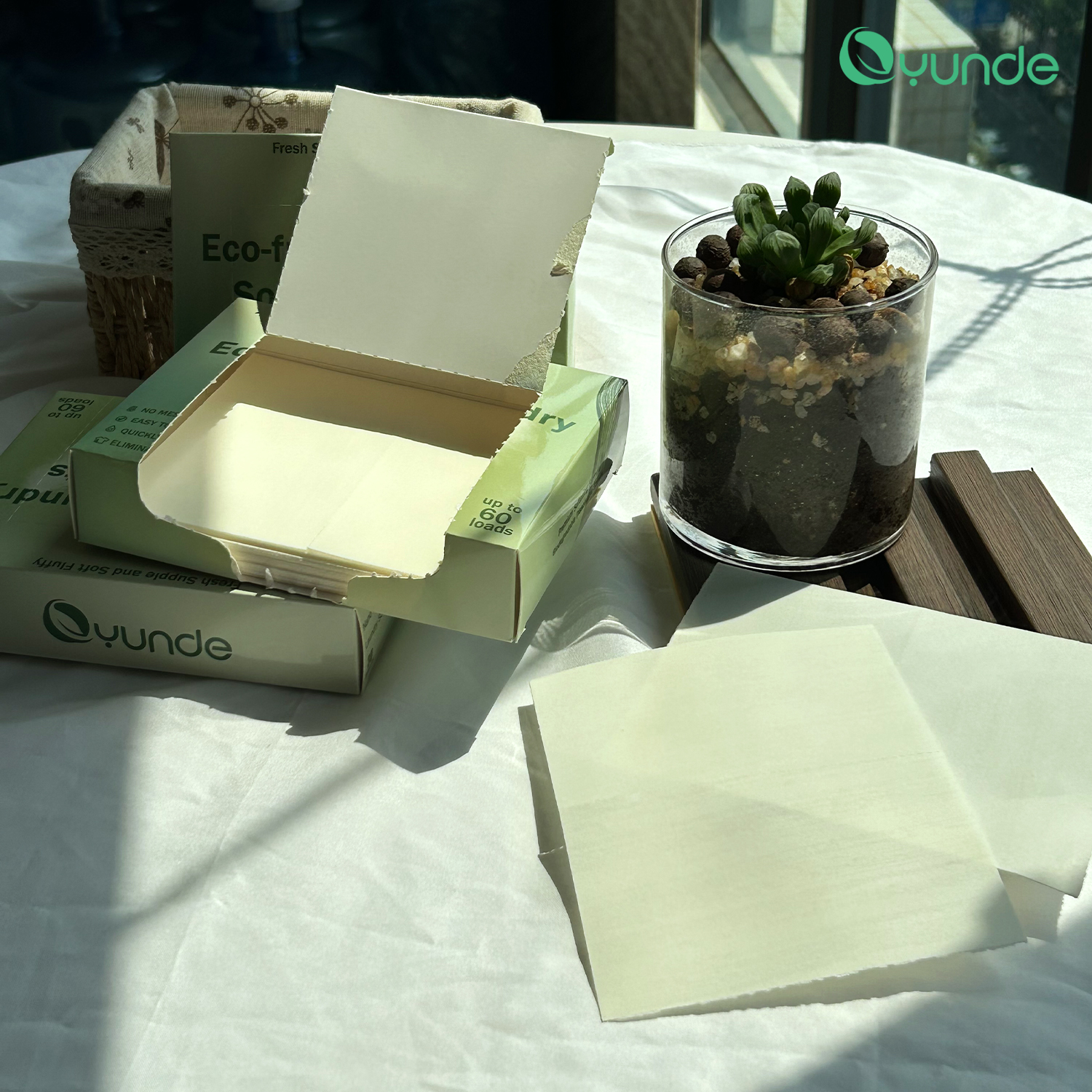 Eco-friendly Laundry Softener Dryer Sheets Fresh Scent Customized Tumble Fabric Softener Dryer Sheet For Daily