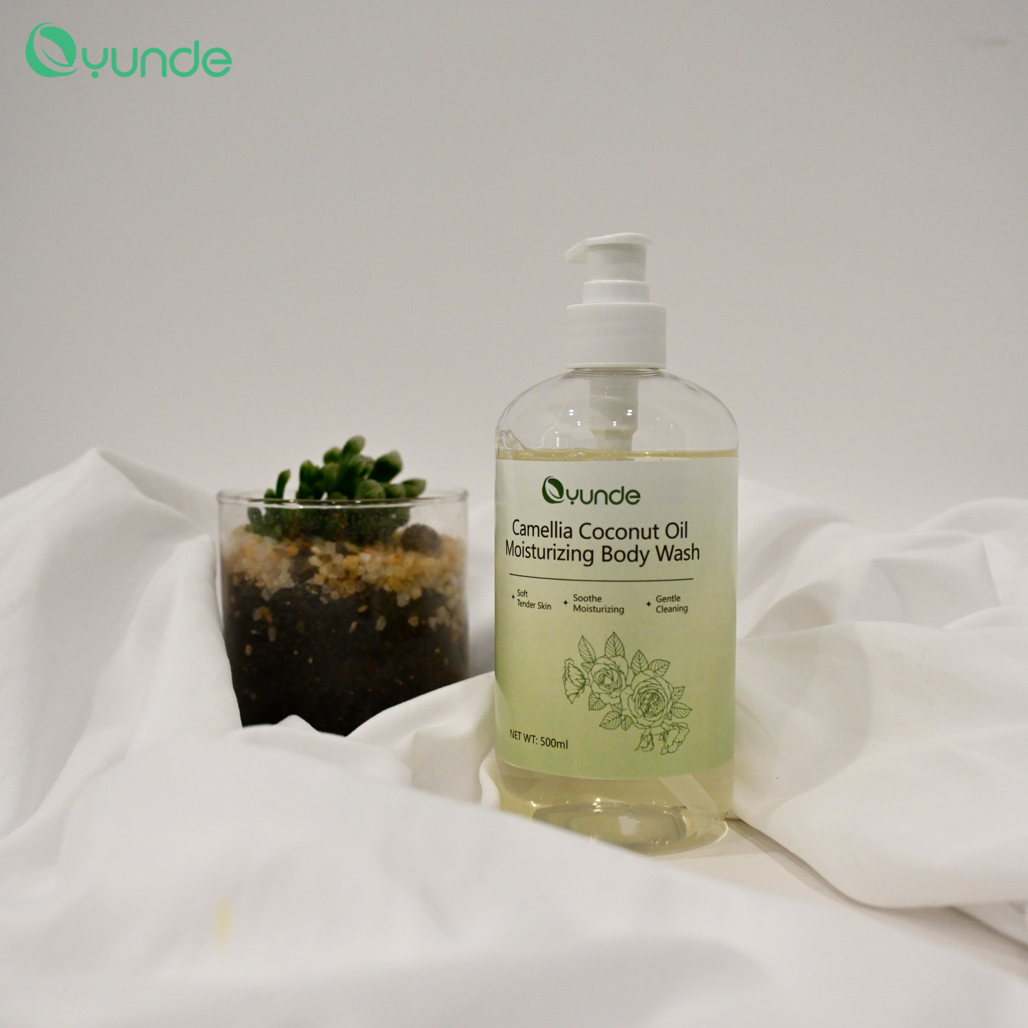 Oyunde Moist Nourishing Tender Skin Care Camellia Coconut Oil Shower Gel