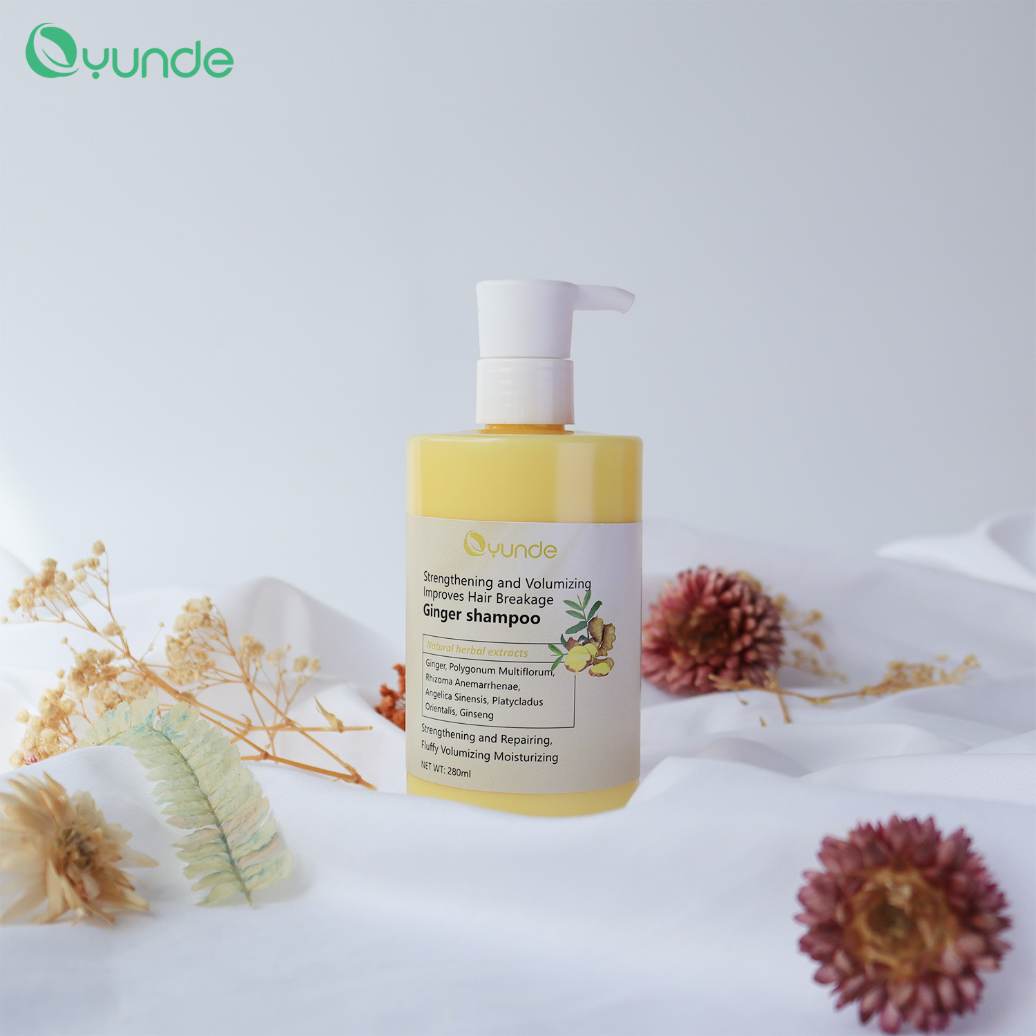 Improves Hair Breakage Ginger Shampoo – Strengthens, Moisturizes, and Promotes Healthy Hair Growth