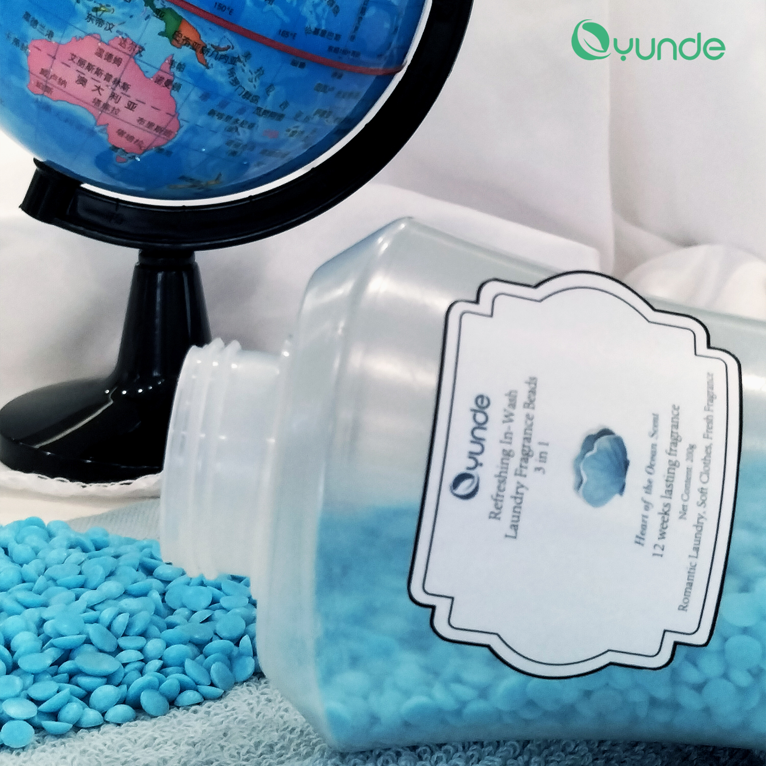 Refreshing In-Wash Laundry Fragrance Beads – Heart of the Ocean Scent | Long-Lasting Freshness