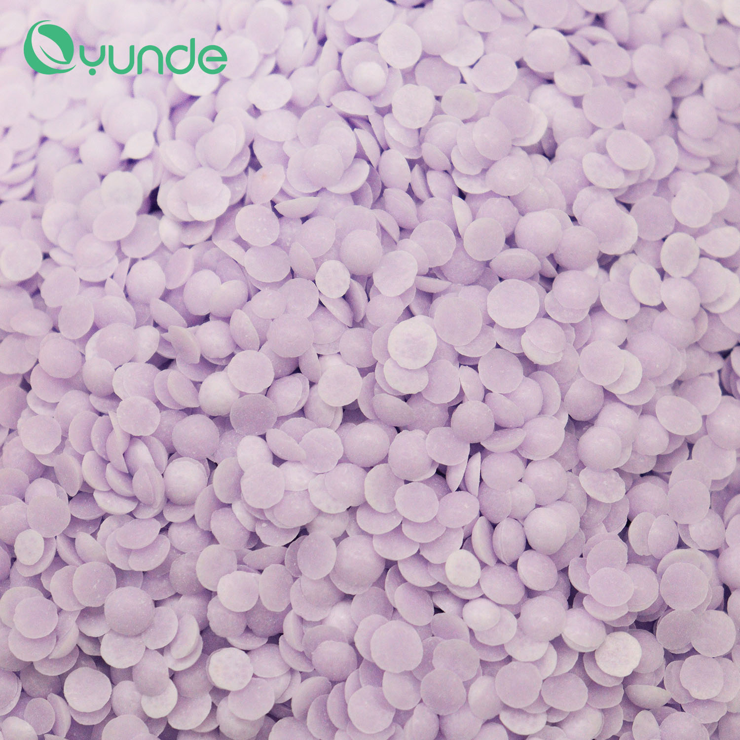 Laundry fragrance beads on fabric